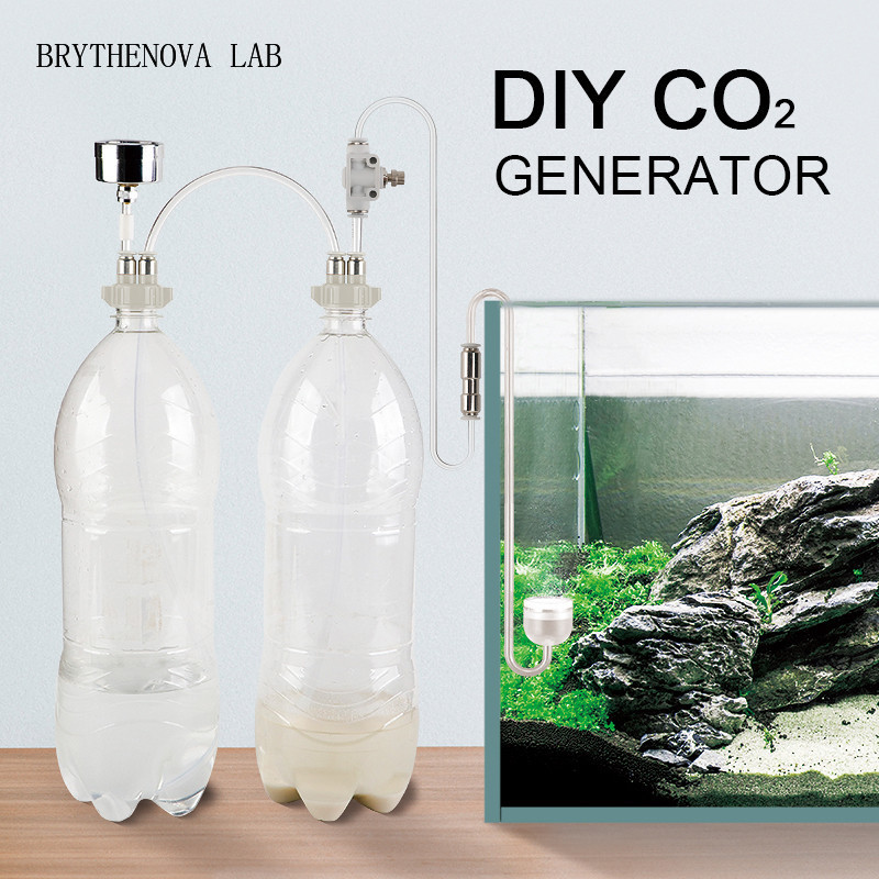 Planted Aquarium Co2 System - CO2-Generator für Aquarien: CO2-System-Kit mit Ventil