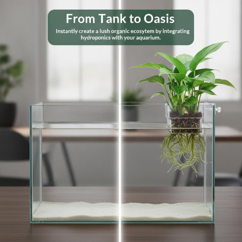 Aquarium Plant Easy To Grow - Transparenter, aufhängbarer Aquarienpflanzenhalter, einfach zu installieren