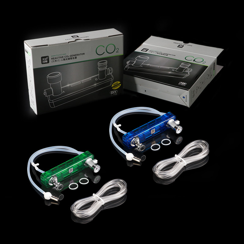 Planted Aquarium Co2 System - CO2-Generator-System-Kit mit Druckmesser, Sicherheitsventil, Luftstromregler, CO2-Diffusor