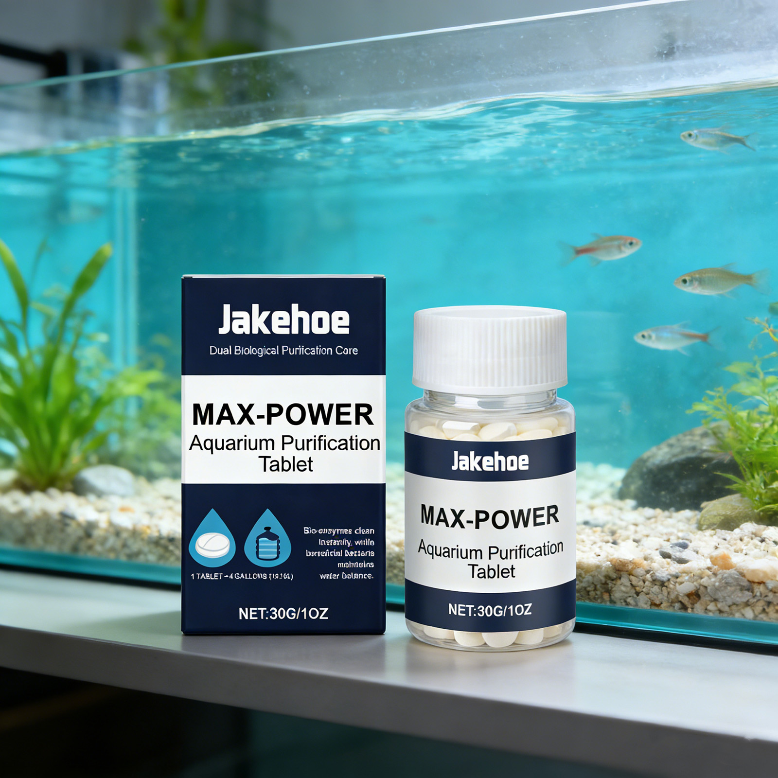 Planted Aquarium Cloudy Water - Algenentferner-Tabletten für Aquarien Klare Trübe Grüne