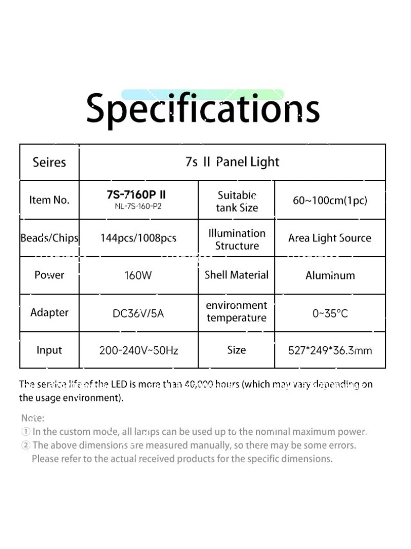 Aquarium LED-Beleuchtung 160W  – Aquarium Planted Tank Bewertung und Preis